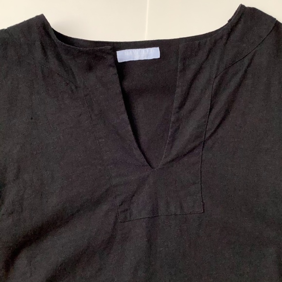 Black Boho Tunic Top - Picture 2 of 5